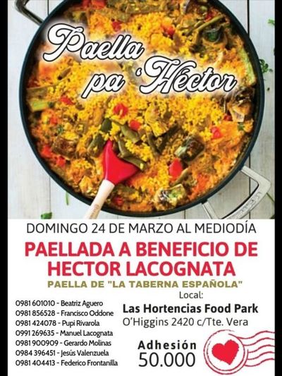 Realizan paella en beneficio del ex ministro Hector Lacognata en delicado estado