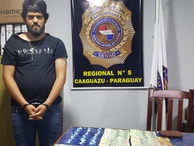 Detienen a supuesto distribuidor de cocaína en Caaguazú
