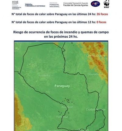 No se registran incendios en el  Chaco