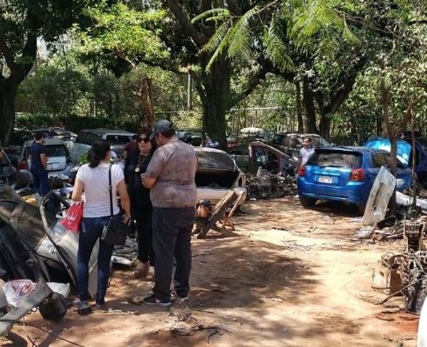 Descubren aguantadero con 17 vehículos robados