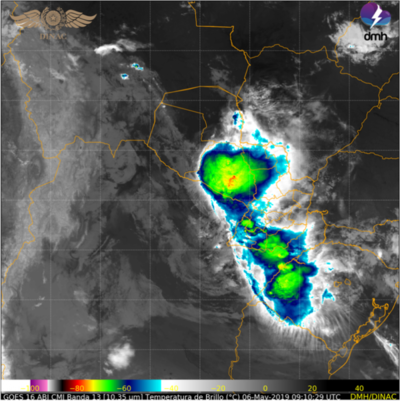 Tormentas con ráfagas de vientos fuertes