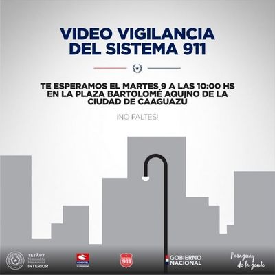 Inauguran Centro de Monitoreo y cámaras del Sistema 911 en Caaguazú