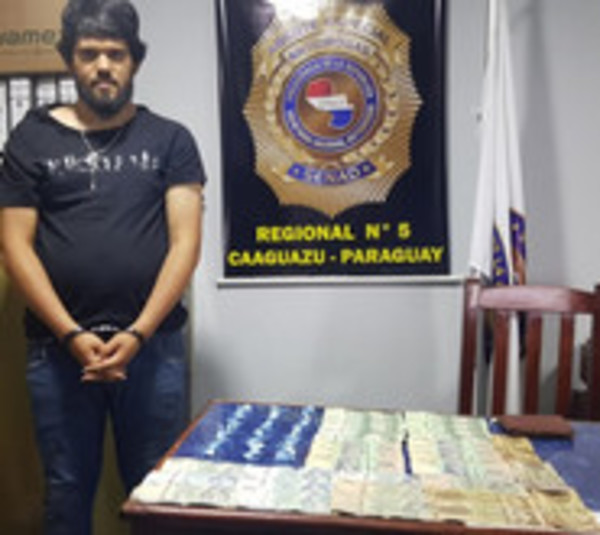 Capturan a presunto comerciante de cocaína en Caaguazú  - Paraguay.com