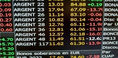 Acciones argentinas se desploman hasta 35% en Wall Street y los bonos caen cerca del 15%