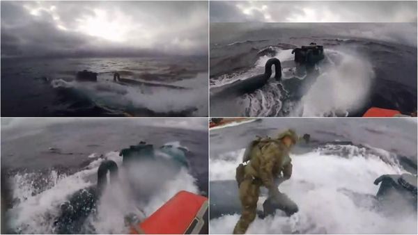 El impresionante video en el que la Guardia Costera de EE.UU. intercepta un narcosubmarino