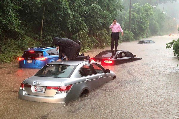 En Washington llovió a torrentes y se inundó hasta la Casa Blanca