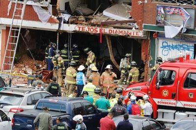 Edificio de polvorería  explota en Bogota