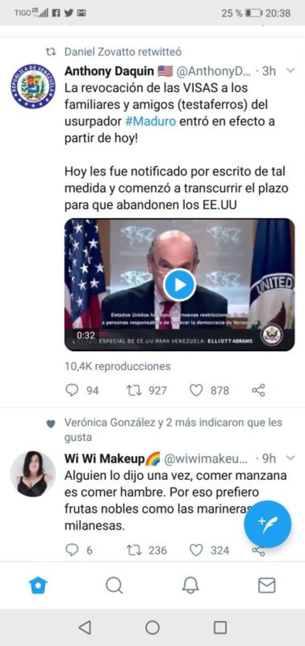EEUU ordena a familiares y amigos de Maduro abandonar el pais