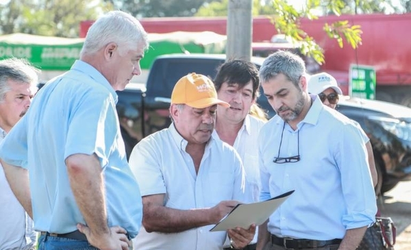 HOY / Abdo verifica avance de obras de pavimentación en varios tramos de Central