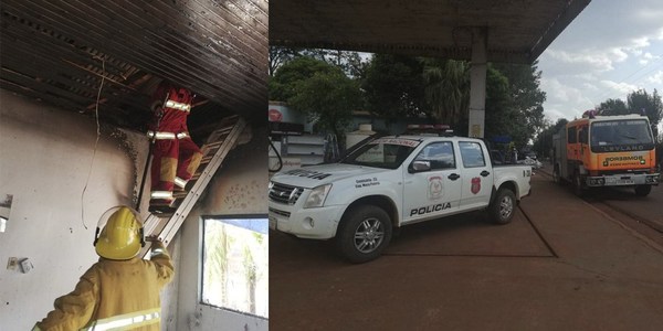 INCENDIO AFECTÓ LOCAL COMERCIAL EN PTO. CAPITÁN MEZA