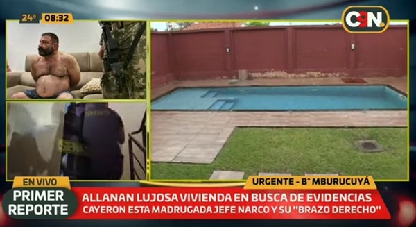 Así es la lujosa vivienda del capo narco detenido en Villa Morra