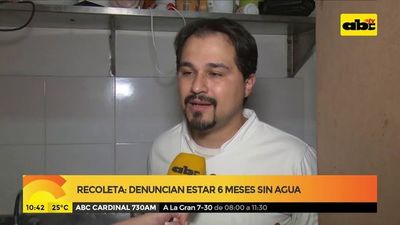 Denuncian estar seis meses sin agua en Recoletac - ABC Noticias - ABC Color
