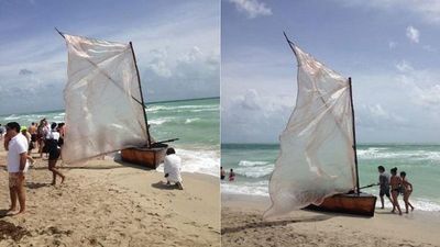 Doce balseros cubanos llegan a costas de Miami
