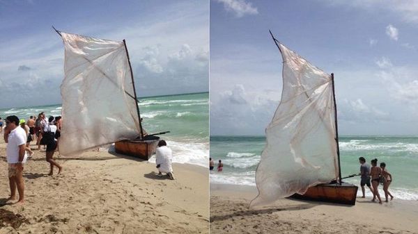 Doce balseros cubanos llegan a costas de Miami