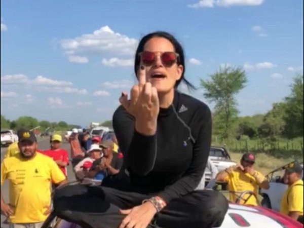 La sutil dedicatoria de Andrea Lafarja tras el Rally | Transchaco Rally