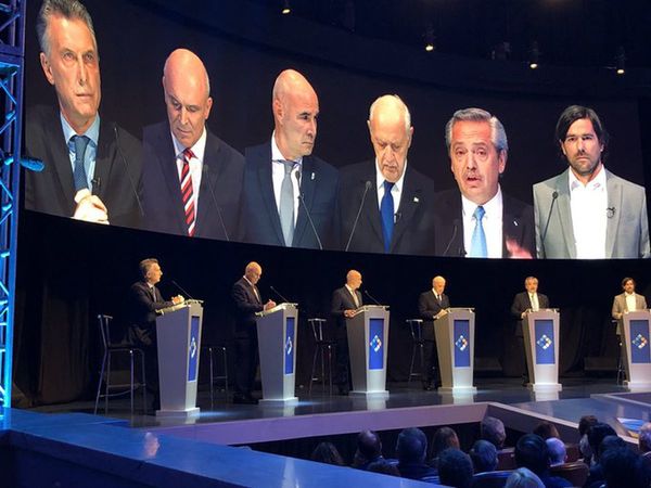La deuda, tema fuerte en el debate entre presidenciales en Argentina