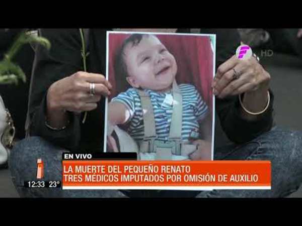 Imputan a tres médicos por el caso Renato