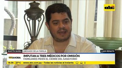 Caso Renato: Imputan a tres médicos por omisión - ABC Noticias - ABC Color