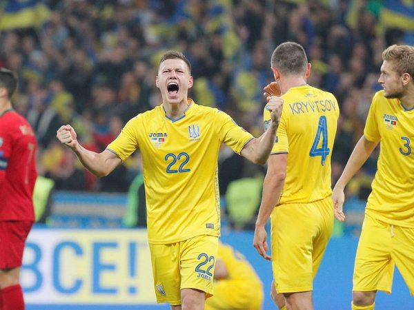 Ucrania derrota a Portugal y sella el pase a la Eurocopa 2020