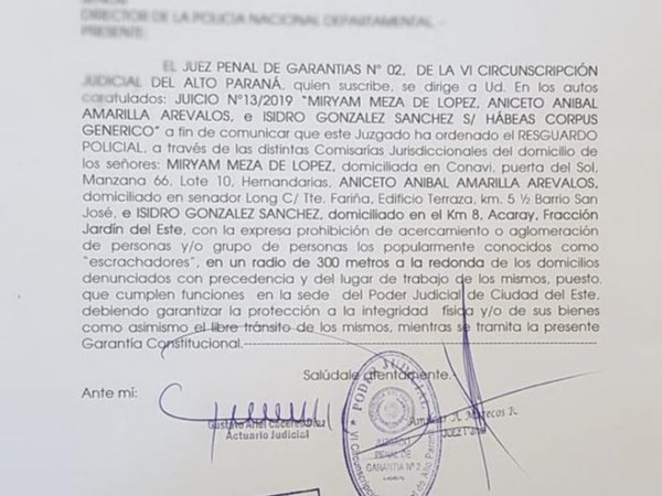 Juez prohibió escrache a tribunal acusado de liberar a abusador