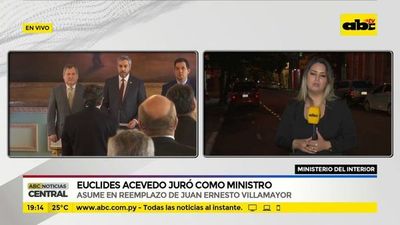 Euclides Acevedo juró como ministro - ABC Noticias - ABC Color