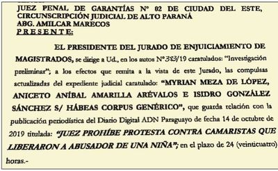CDE: Un juez prohíbe escraches a camaristas y el JEM interviene
