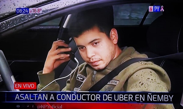 Asaltan a conductor de Uber en Ñemby