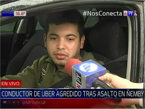 Conductor de Uber denuncia asalto de supuestos usuarios