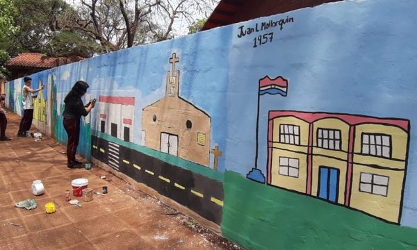 Con mural promocionan distritos del Alto Paraná