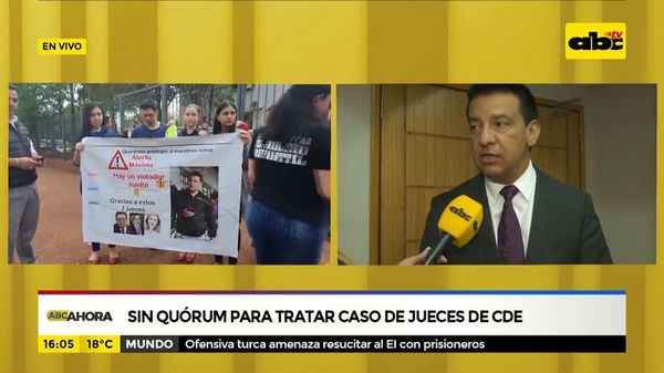 Sin quórum para tratar caso de jueces de CDE - ABC Noticias - ABC Color