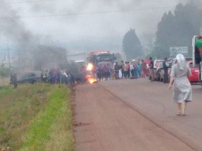 Violento despeje de ruta en P. Juan dejó numerosos heridos