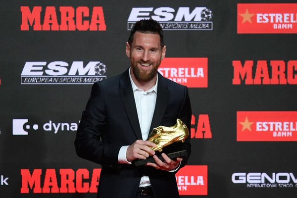 Messi recibe su sexta Bota de Oro » Ñanduti