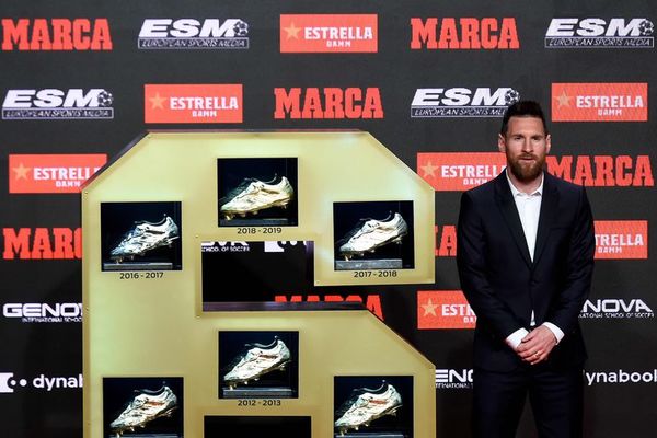 Messi recibió su sexta Bota de Oro - Fútbol - ABC Color