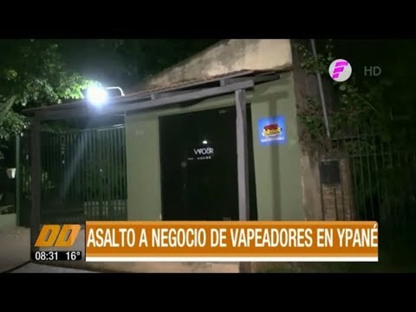 Asaltan tienda de vapeadores