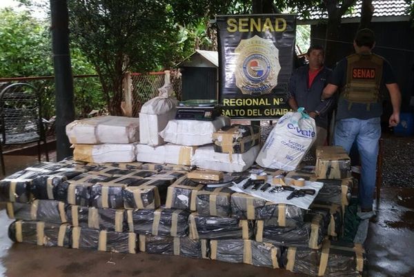 Decomisan gran cantidad de marihuana