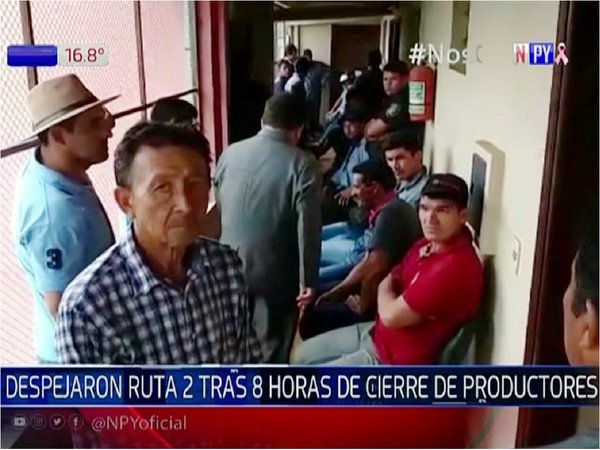 Más de 20 productores detenidos por cierre de ruta en Caaguazú