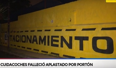 Trágico: Cuidacoche muere aplastado por un portón