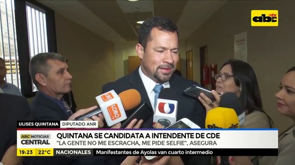 Quintana se candidata a intendente de CDE - ABC Noticias - ABC Color