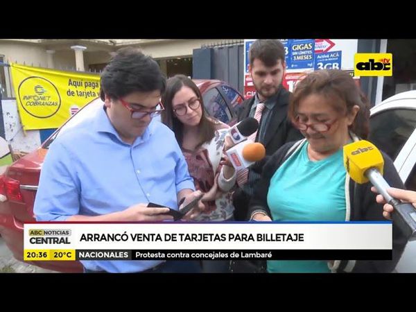 Arrancó venta de tarjetas para billetaje - ABC Noticias - ABC Color