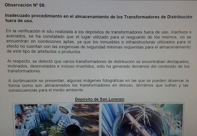 Criminal desidia de Ande pese a advertencia de Contraloría