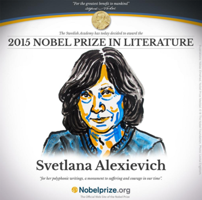 Periodista Svetlana Alexievich, Nobel de Literatura