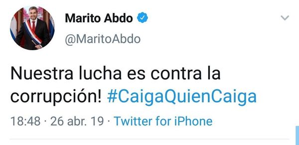 Mario Abdo apoya detención de mafias dedicadas a la recaudación en Detave