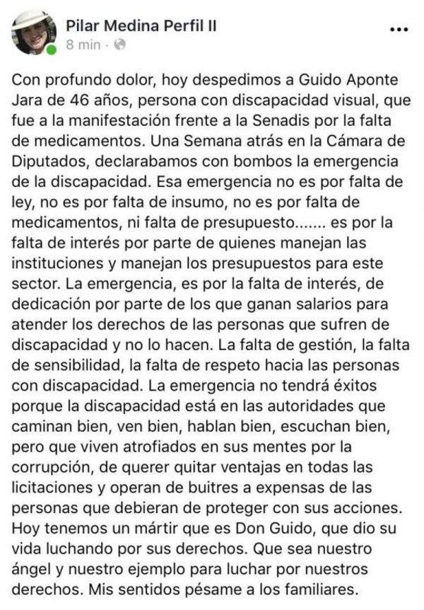 Diputada cuestiona desinterés estatal hacia personas con discapacidad