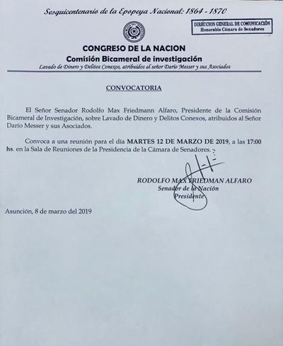 Pendiente nueva convocatoria a Cartes