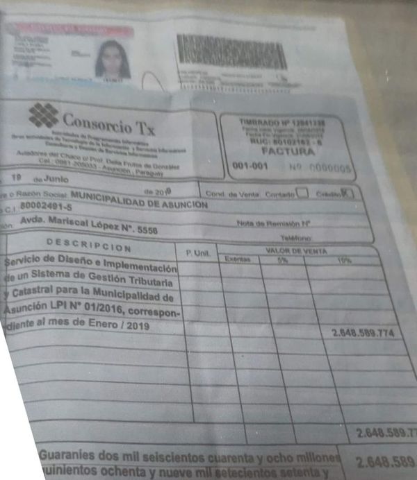 Consorcio TX presentó su primera factura de pago pero el sistema aún no fue implementado - Nacionales - ABC Color
