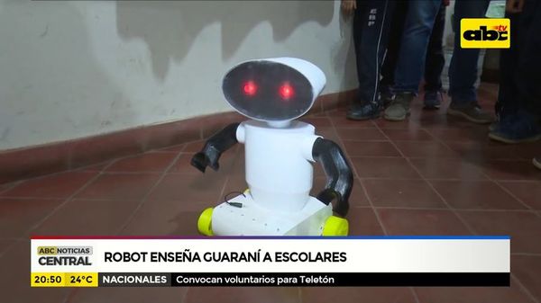 Robot enseña guaraní a escolares - ABC Noticias - ABC Color