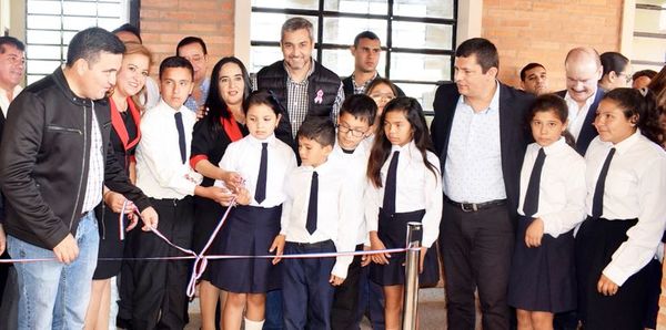 Inauguraron obras en escuela Manuel Cabello de Carapeguá - Locales - ABC Color
