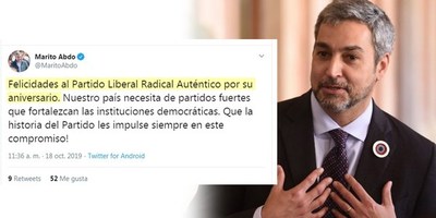 MARITO CONFUNDE GESTA REVOLUCIONARIA CON ANIVERSARIO DEL PLRA