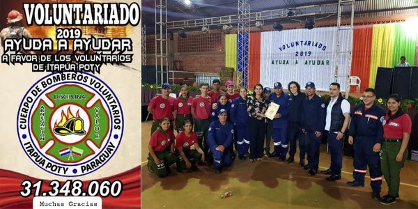 REALIZAN COLECTA PARA MÓVIL DE LOS BOMBEROS DE ITAPÚA POTY