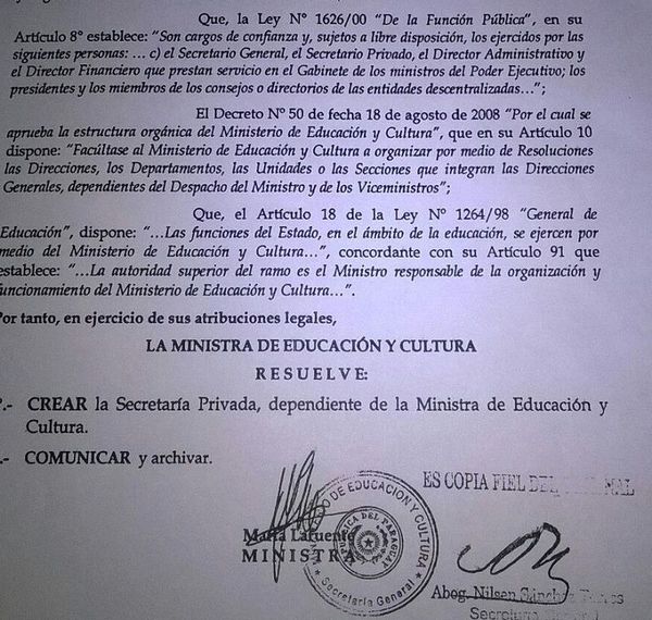 Educación se derrumba, pero ministra Lafuente crea dependencia para más puestos laborales